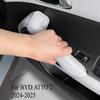 Car Door Handle Cover For BYD YUAN PRO ATTO 2 2024-2025 Door Panel Handle Leather Protective Cover Interior Protective Equipment