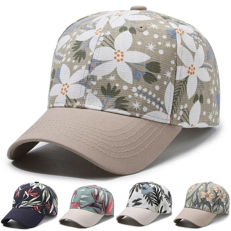 Women Colorful Bohemian Printed Sun Shading Women's Baseball Caps Velcro Adjustable Adult Hats Accessories Creative Gifts