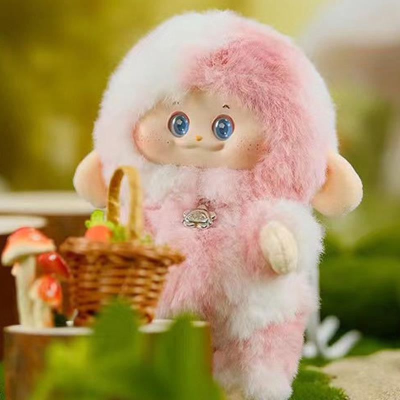 Slepá krabička Pimomo plyšová série Roztomilá vinylová panenka Taška Originální přívěsek Krabička Hračka Stolní ozdoba Sběratelská Dětské překvapení Tajemné dárky