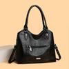 Casual Shoulder Bag Women's Bag Large Capacity Solid Color Simple Portable Underarm Messenger Tote Bag