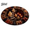 Ghost Pattern Carpet with Spooky Rug Halloween Staircase Area 3D Haunted Stair Round Theme Floor