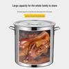 Jingjing Rishang Commercial Stainless Steel Stock Pot with Lid