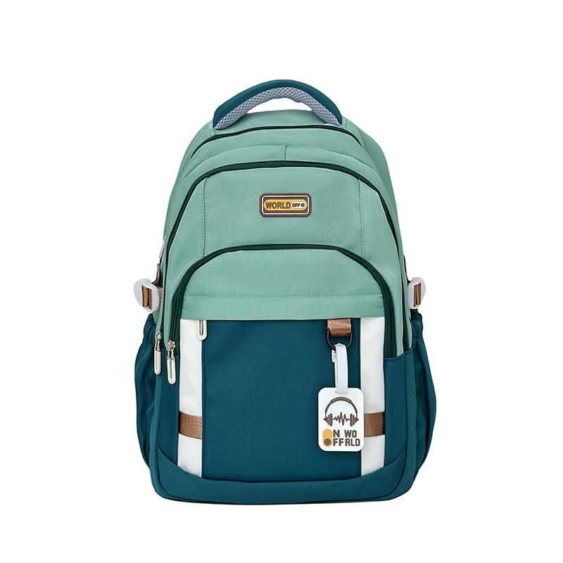 New Style of Junior and Senior High School Students' School Bag Korean Style Street Fashion Casual Backpack Large Capacity Simple Campus Backpack