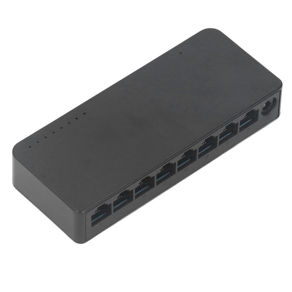 8 Port Network Unmanaged Switch Compact 100Mbps Office Ethernet Splitter Network Hub for Home