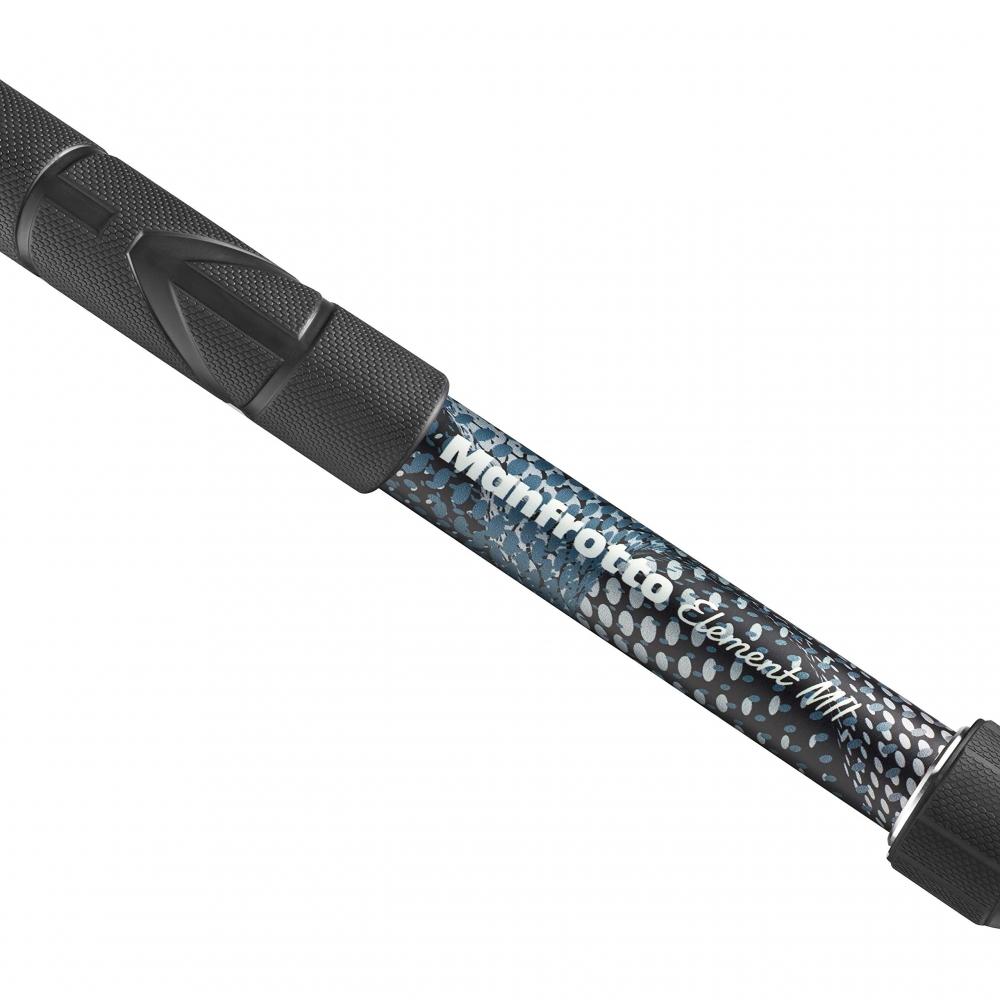 Manfrotto Element MII Black Aluminum Monopod 5 Tier Twist Lock Up To 15kg Professional Portable MMELMIIA5BK