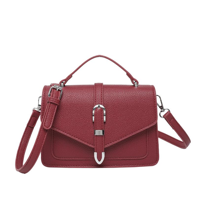 Elegante Borsa Quadrata a Spalla in PU con Tasca Interna per Telefono per Uso Quotidiano Casual