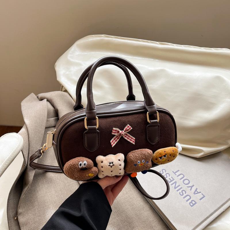 Сумка в клетку высокой стоимости женская новая модная сумка через плечо ручная сумка-боулинг