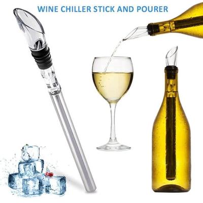 Stainless Steel Wine Bottle Cooler Stopper, 1 Piece, Anti-leak Cooling Stick