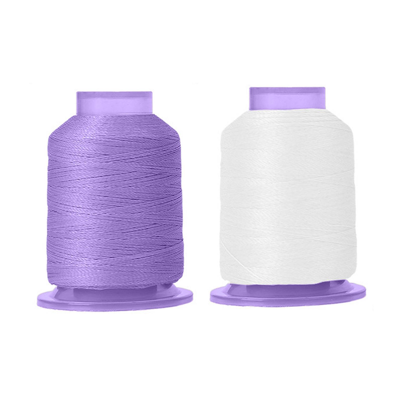 2 Spools Color Changing Sewing Thread Night Glowing Polyester Yarn Thread 550Yards/Spool for Sewing Embroidery Quilting