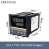 PID RKC Digital intelligent Industrial temperature controller 220V RELAY REX-C100-C400-C700-C900 Thermostat SSR Relay output
