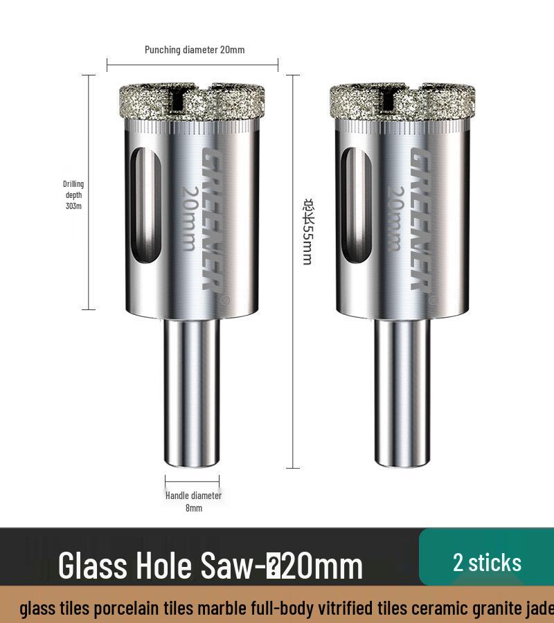 Green Forest Diamond Drill Bit for Tiles, Glass & Marble