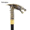 Golden Black Dragon Head Walking Cane Fashion Decorative Walking Stick Cosplay Cane Knob Crosier Performance Stage Cane 93cm