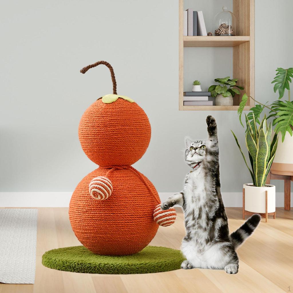 Cat Cute Scratcher, Sisal Scratch Post, Ball for Big Cats