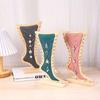 Foot Shaped Velvet Wooden Board Holder Storage Jewelry Hanging Stand  Show Case
