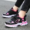 Toddler Girl Light-Up Sneakers, Durable & Comfortable Casual Shoes for Outdoor Play – Black, Size 4.5-5 Years