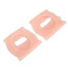 4 Pairs SEBS Arch Support Orthopedic Pads for Women Men Foot Varus Vaus O-Type Leg Correction(White )