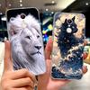 For Xiaomi Redmi 5 Plus Case Cute Cat Lion Painted Cover Soft Silicone Phone Case For Xiaomi Redmi 5 Redmi5 Plus Back Cover Bags