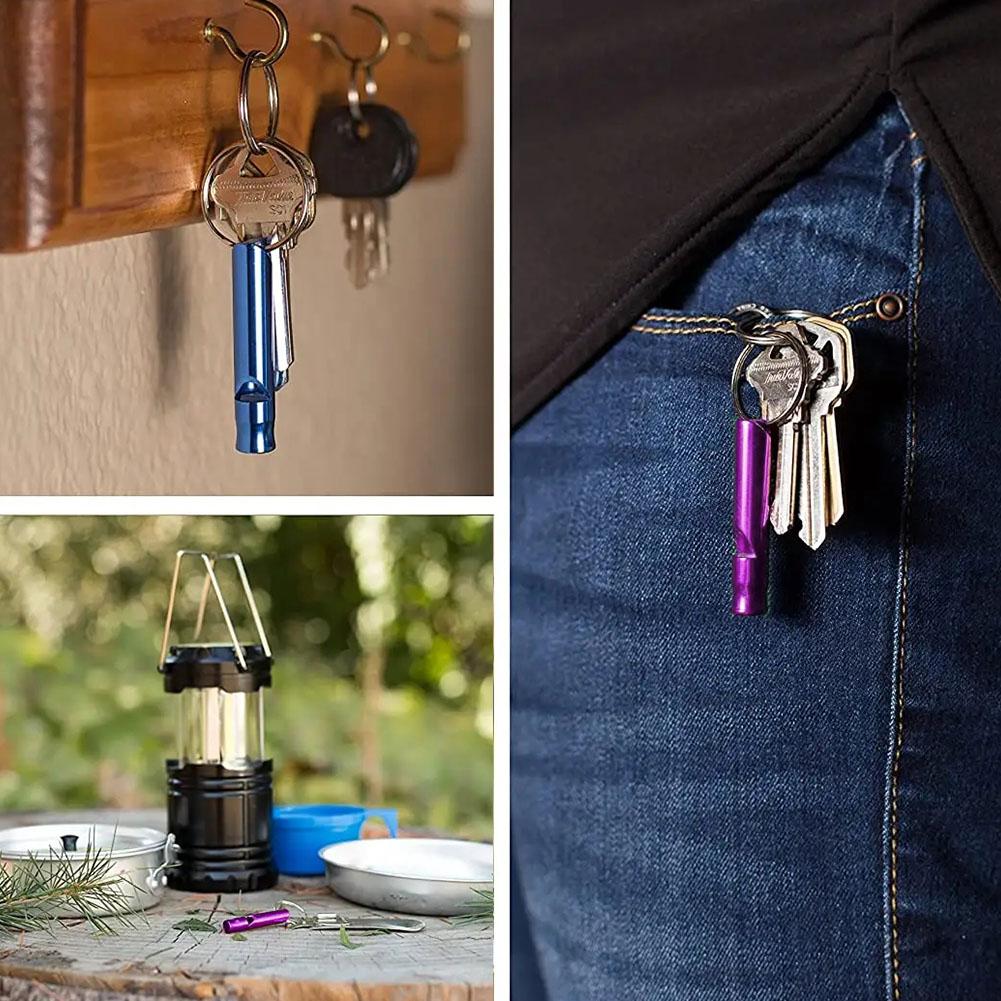 Outdoor Notfall Pfeife Multifunktions Überleben Training Pfeife Camping Wandern Überleben Sport Anti Verlieren Pfeife Schlüssel