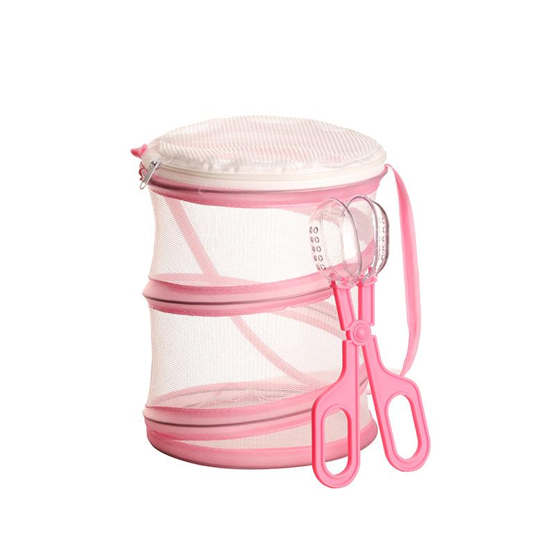 Colorful Butterfly Habitat Cage Terrarium Pop-up Clear Mesh Enclosure Butterfly Cage for Caterpillars Butterfly Habitat