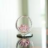Stable Base Crystal Lotus Ornament Reflection Effect Clear Lotus Flower Collectible  Home Decor