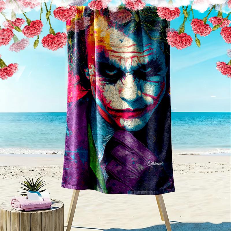 1pc JOKER Beach Towel, Multi-functional Beach Towel for Outdoor Activities Beach Swimming and Travel