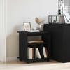 Mobile Cabinet In Black Oak Effect 60 X 45 X 55 Cm Particleboard