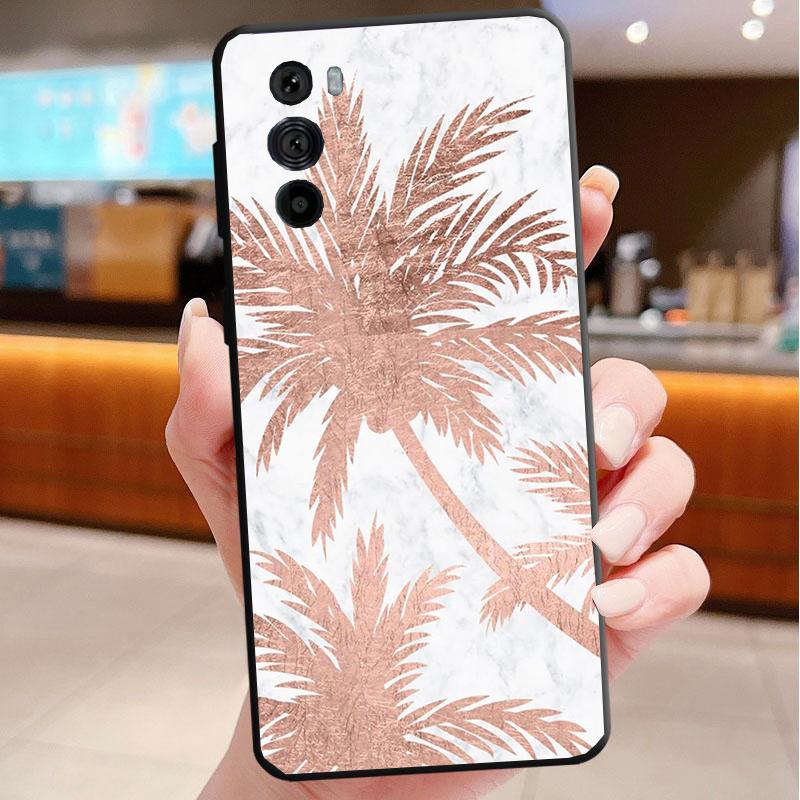 Phone Case For Motorola Edge 50 40 Pro 60 50 40 30 Ultra Neo Fusion Moto G85 G72 G53 G54 G84 G13 G32 Love Pink Gold Rose