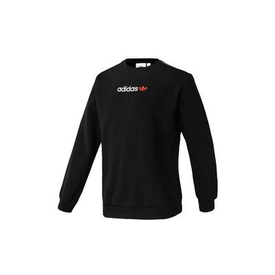 Originals Trefoil Linear Crew Sweatshirt Men Sweatshirt Black FT9281