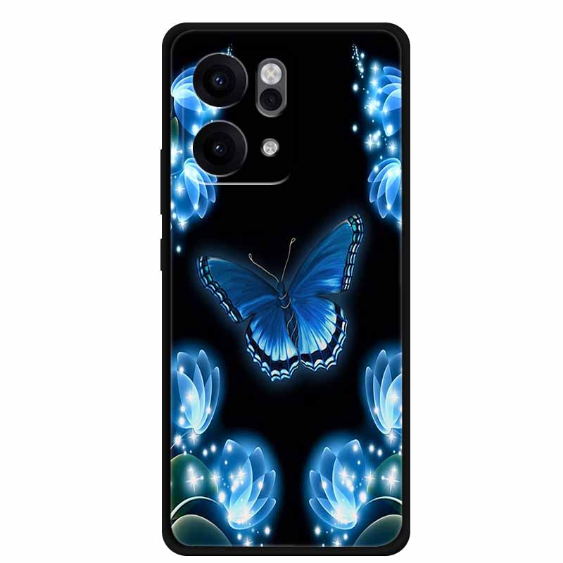 For Oppo Reno14 Pro 5G Case Animals Soft Silicone TPU Phone Cases Back Cover for Oppo Reno 14 Lion Shockproof Cool Wolf Capa