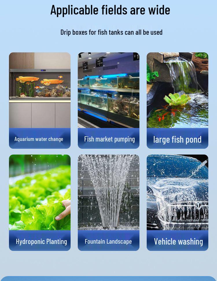 Low Noise Bottom Suction Submersible Pump for Fish Tanks: Household Water Filter & Circulation