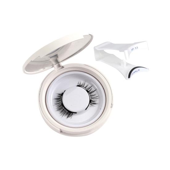 1 Set Magnetic FALSE Eyelashes with Lash Applicator Clip Reusable Natural Wispy Double