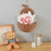 Cesto Portaoggetti Decorativo in Rattan Sintetico Cesto Portaoggetti Fatto a Mano per la Spesa Stanza del Bambino