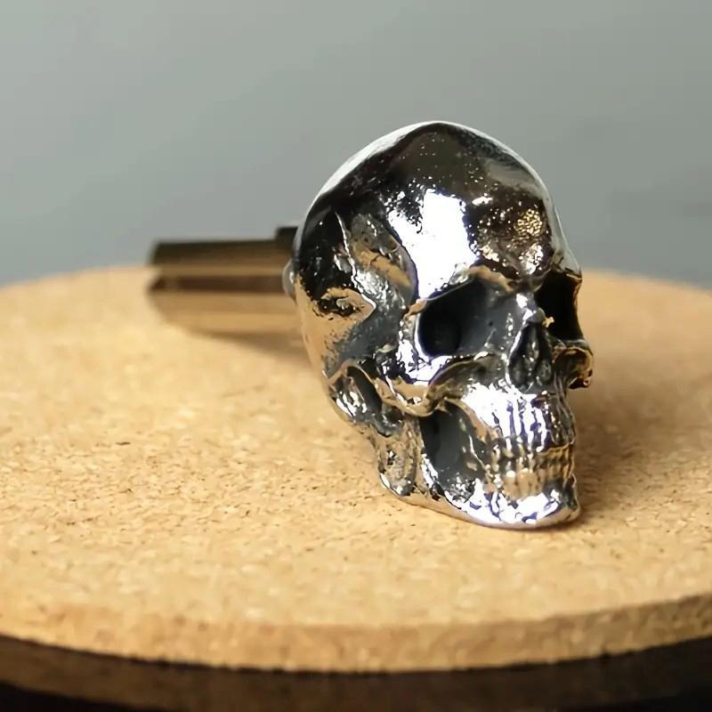 

Металлический брелок в виде головы черепа Универсальная модифицированная крышка ключа для мотоцикла для большинства ключей 1pc