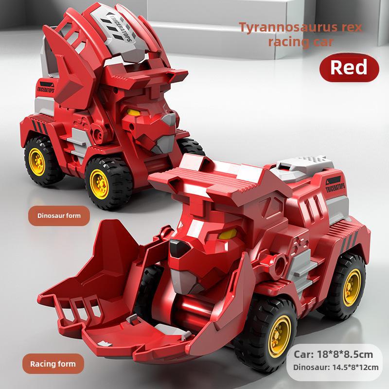 Popular Children's Deformed Toy Robot and Car Set for Educational Play At Street Markets and Night Stalls.