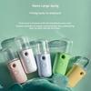 1 Set Nano Mist Facial Sprayer USB Rechargeable Portable Nebulizer for Face Moisturizing Makeup Fixing Use