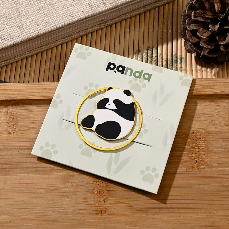 Adorable Panda Metal Bookmark - Festival Souvenir & Children's Reading Page Holder Gift