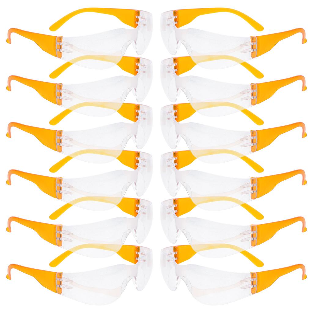 12 Pcs Children Safety Glasses Protective Safety Goggles Glasses Universal Computer Laboratory Eye Protection Spectacles Eyewear