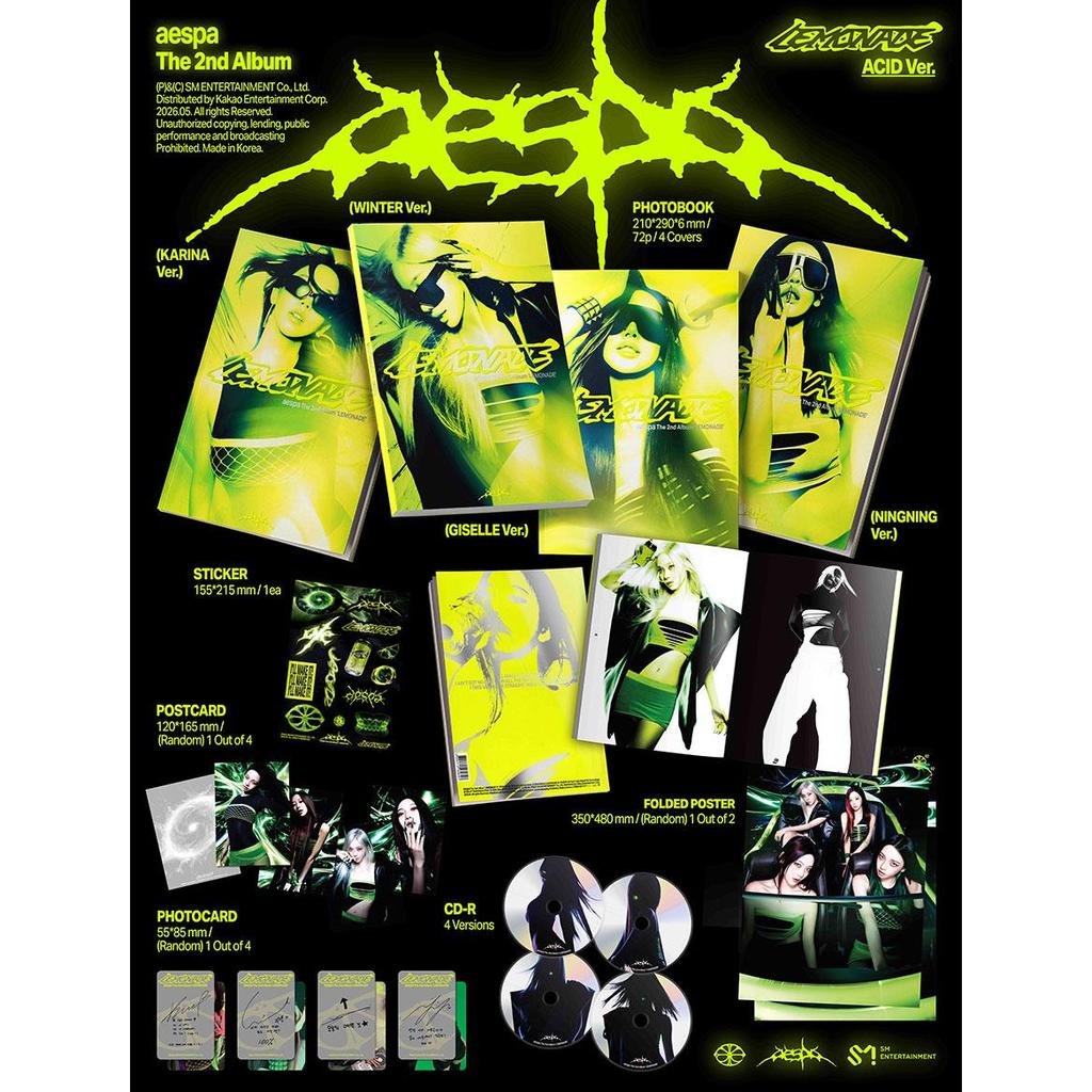 [Vorbestellung] aespa - 2. Album [LEMONADE] ACID Ver. (Online-Vorteil)