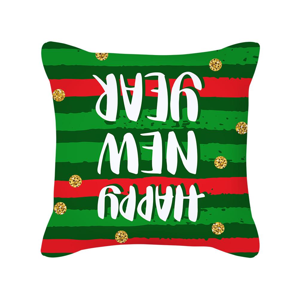 New Nordic Ins Cartoon Christmas Pillow Cover Holiday Gift Square Cushion Cover