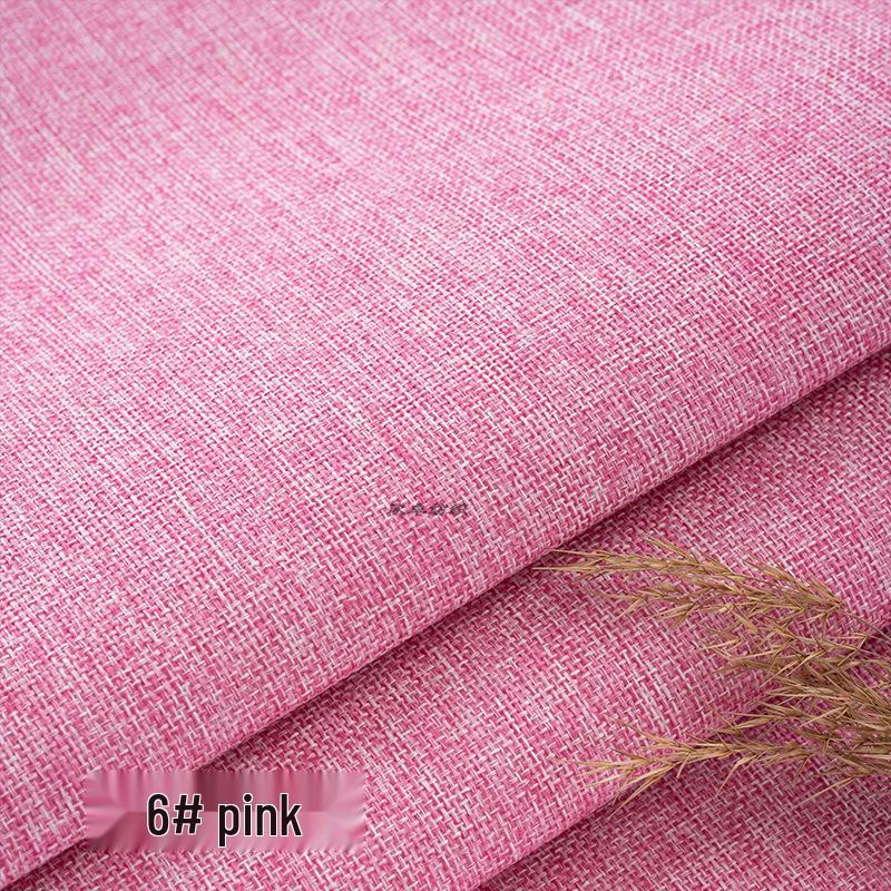 Coarse Plain Linen Fabric: Soft Upholstery, Car Seat, Chair Cushion, Tablecloth, Imitation Linen Cover