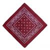 Hip Hop Kovbojský Paisley Šátek Velký bandana hlava Čtvercový šátek Muži Ženy 55x55cm Černá Červená Bílá