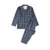 Set Pigiama in Cotone Stile Giapponese: Manica Lunga per Uomo e Donna, Pantaloni in Garza a Doppio Strato, Ideali per Coppie in Autunno.