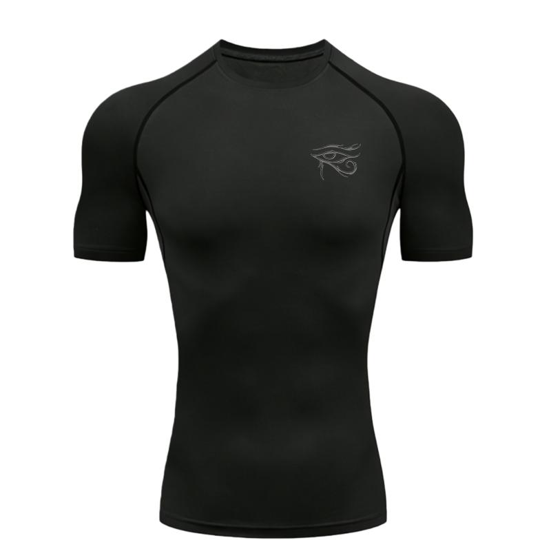 Eye of Horus Men s Sports T-shirt Training Fitness Compression Athletic Tees Workout T-Shirt Rashguard Sports Men s S