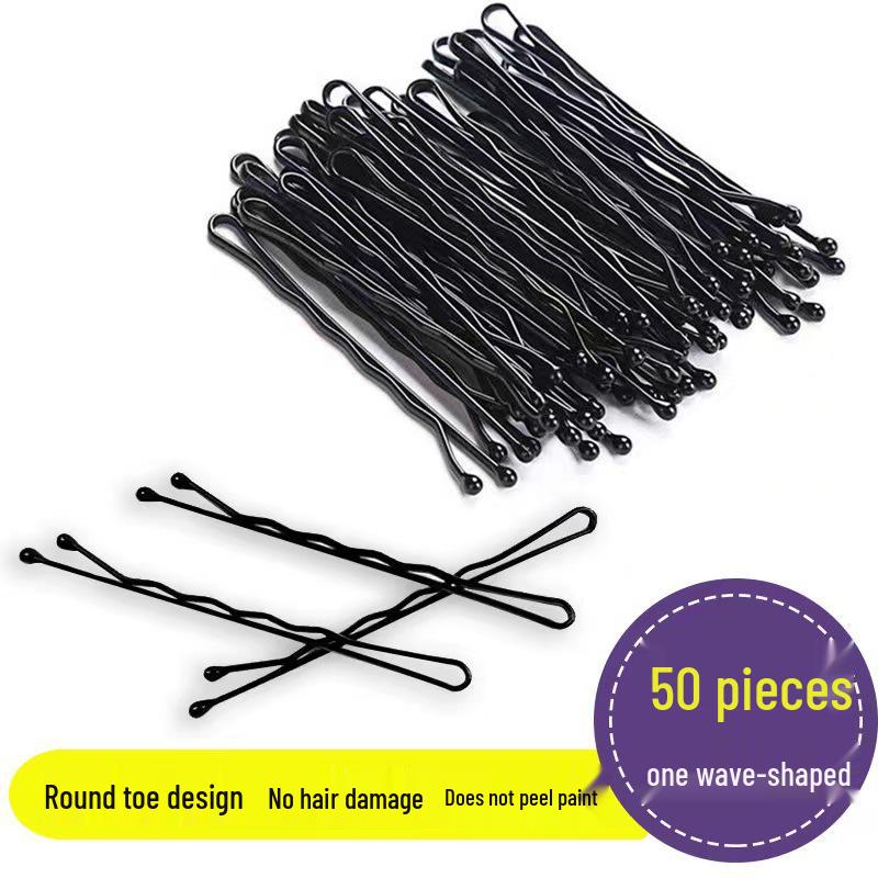 

Black Korean Wave Hairpin: Sleek, Adult Clip for Girls & Women