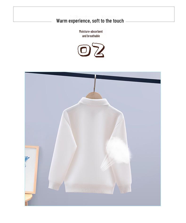 Chlapecká stylová korejská polokošile s klopou - Jarní móda pro velké děti