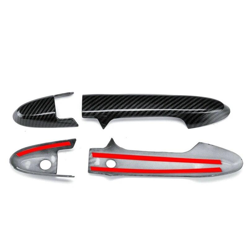 Car  Exterior Styling Front Door Handles Cover Trim Carbon Fiber Bowl for Honda HRV HR-V Vezel 2014-2017