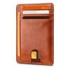 Card bag Men's RFID anti-theft brush European and American card bag Men's  card holder