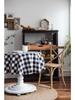 Plaid  Black and White Coffee Table Cloth Dining Table Cloth Round Table Cover for Valentine’s Day, Small Round Tables, Dining Room, Bedroom