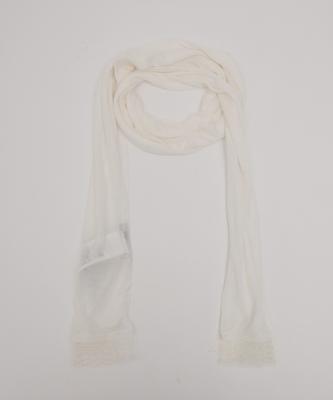 ROLAROLA Lace Slim Scarf Ivory
