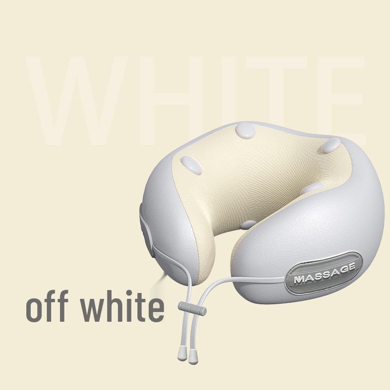 U-Shaped 8-Point Vibration Neck and Cervical Spine Massager with Breathing Light Chinese Packaging